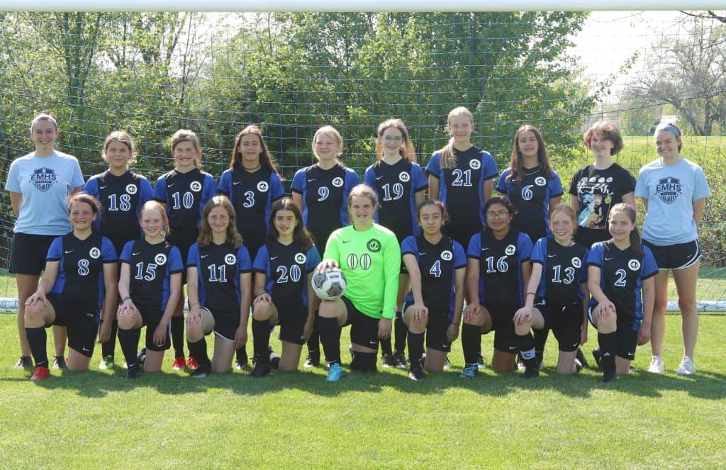 Middle school girls soccer 2021-22