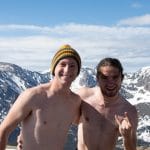 Silas Driver '15 and Kyle Good '15 at Rocky Mountain National Park