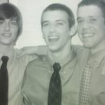 Classmates (left to right) Justin Weirich, Jared Troyer and Daniel Martin, spring of 2006