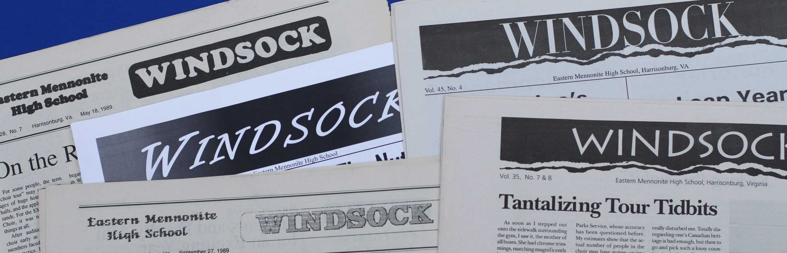 Windsock, the student newspaper, is posted on the school's website  starting in 2021. Past issues starting from 1959 can be found online in the special collections section of Eastern Mennonite University at emu.edu/library