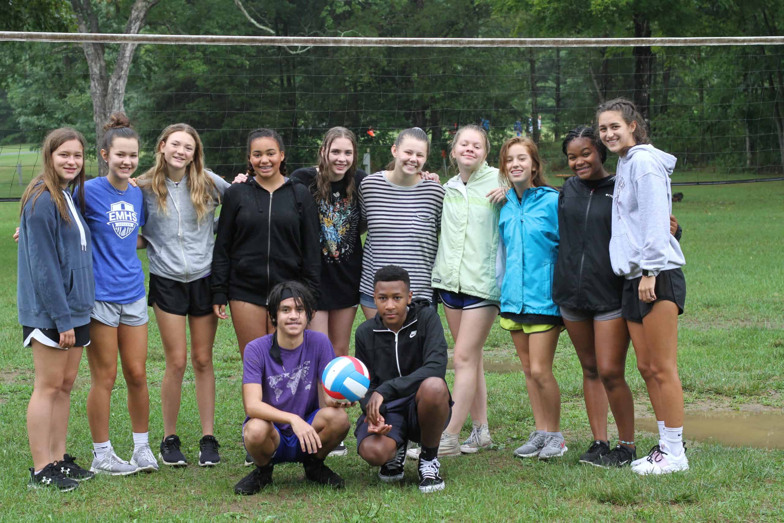 High school students during the fall 2021 School Day Out at Highland Retreat.