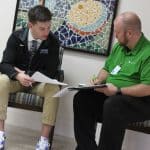 Chance Church '20 meets with Charles Hendricks of Gaines Group Architect firm