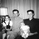 Lenora, Norman, David and Lena Yutzy, 1959. Lenora Bell photo.
