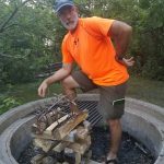 Bauman, known for his epic fire building skills