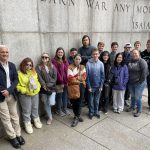 New York City group at the United Nations with Chris Rice of Mennonite Central Committee