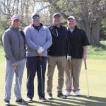 LD&B Financial Services, team #1 included Trevor Parmer on the left (co-chair of the golf tournament planning team), and Jeff Shank (second from right), EMS board chair.