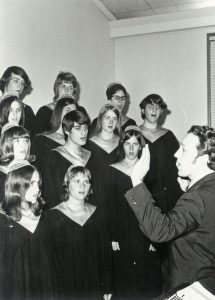 Touring Choir 1970-71 Marvin Miller (EMU Archives)