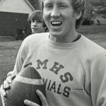 Ron Koppenhaver, first boys varsity soccer coach, pictured in 1974 (EMU Archives)