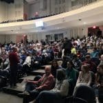 Nov. 18, 2022 was the first day that grades 6-12 gathered on the main floor of the auditorium for Chapel since March of 2019 when the pandemic shut things down. Earlier in the school year, students were spread further apart, including the balcony.