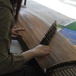 Guzheng demonstration in elementary music class